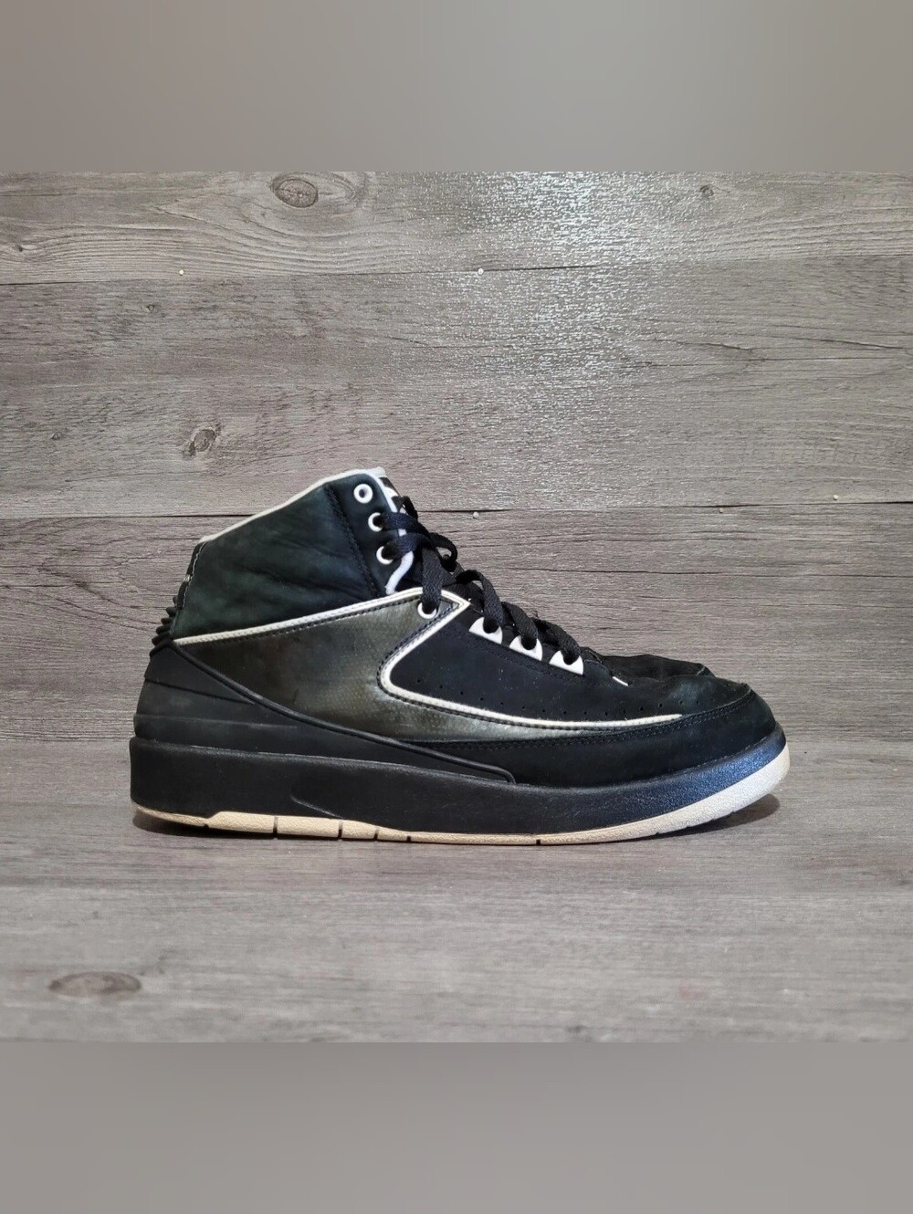 Air Jordan Retro 2 Qf Quarterfinals Men's Size 8.5 Black 395709-001